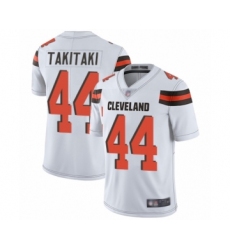Men's Cleveland Browns #44 Sione Takitaki White Vapor Untouchable Limited Player Football Jersey