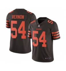 Youth Cleveland Browns #54 Olivier Vernon Limited Brown Rush Vapor Untouchable Football Jersey