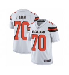 Men's Cleveland Browns #70 Kendall Lamm White Vapor Untouchable Limited Player Football Jersey
