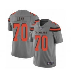 Youth Cleveland Browns #70 Kendall Lamm Limited Gray Inverted Legend Football Jersey