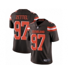 Youth Cleveland Browns #97 Anthony Zettel Brown Team Color Vapor Untouchable Limited Player Football Jersey