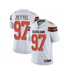 Youth Cleveland Browns #97 Anthony Zettel White Vapor Untouchable Limited Player Football Jersey