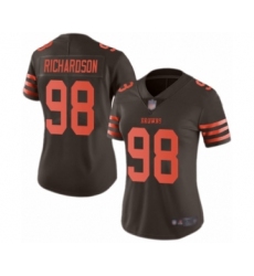 Women's Cleveland Browns #98 Sheldon Richardson Limited Brown Rush Vapor Untouchable Football Jersey