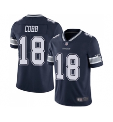 Youth Dallas Cowboys #18 Randall Cobb Navy Blue Team Color Vapor Untouchable Limited Player Football Jersey