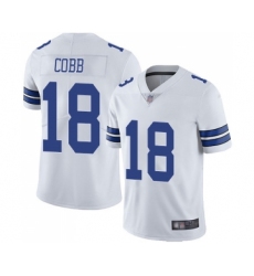 Youth Dallas Cowboys #18 Randall Cobb White Vapor Untouchable Limited Player Football Jersey