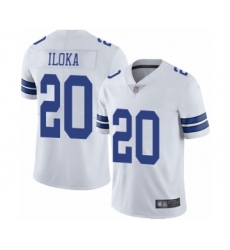 Youth Dallas Cowboys #20 George Iloka White Vapor Untouchable Limited Player Football Jersey