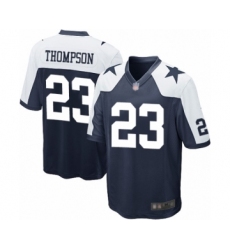 Men's Dallas Cowboys #23 Darian Thompson Game Navy Blue Throwback Alternate Football Jersey