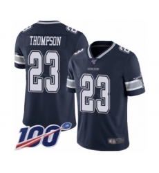 Men's Dallas Cowboys #23 Darian Thompson Navy Blue Team Color Vapor Untouchable Limited Player 100th Season Football Jersey