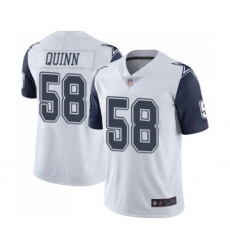 Men's Dallas Cowboys #58 Robert Quinn Limited White Rush Vapor Untouchable Football Jersey