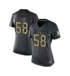 Women's Dallas Cowboys #58 Robert Quinn Limited Black 2016 Salute to Service Football Jersey