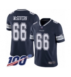 Men's Dallas Cowboys #66 Connor McGovern Navy Blue Team Color Vapor Untouchable Limited Player 100th Season Football Jersey