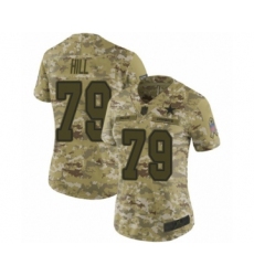Women's Dallas Cowboys #79 Trysten Hill Limited Camo 2018 Salute to Service Football Jersey