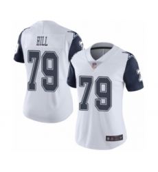 Women's Dallas Cowboys #79 Trysten Hill Limited White Rush Vapor Untouchable Football Jersey