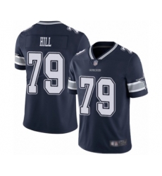 Youth Dallas Cowboys #79 Trysten Hill Navy Blue Team Color Vapor Untouchable Limited Player Football Jersey