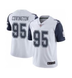Men's Dallas Cowboys #95 Christian Covington Limited White Rush Vapor Untouchable Football Jersey