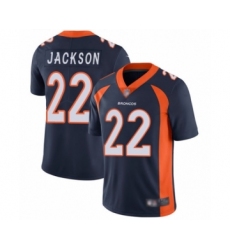 Men's Denver Broncos #22 Kareem Jackson Navy Blue Alternate Vapor Untouchable Limited Player Football Jersey