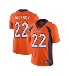 Men's Denver Broncos #22 Kareem Jackson Orange Team Color Vapor Untouchable Limited Player Football Jersey