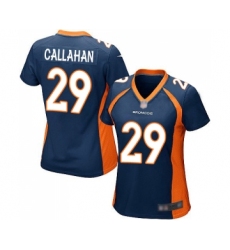 Women's Denver Broncos #29 Bryce Callahan Game Navy Blue Alternate Football Jersey