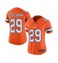 Women's Denver Broncos #29 Bryce Callahan Limited Orange Rush Vapor Untouchable Football Jersey