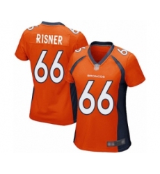 Women's Denver Broncos #66 Dalton Risner Game Orange Team Color Football Jersey