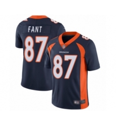 Men's Denver Broncos #87 Noah Fant Navy Blue Alternate Vapor Untouchable Limited Player Football Jersey