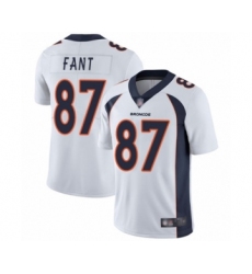 Youth Denver Broncos #87 Noah Fant White Vapor Untouchable Limited Player Football Jersey