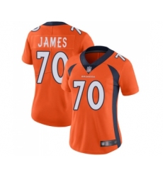 Women's Denver Broncos #70 Ja Wuan James Orange Team Color Vapor Untouchable Limited Player Football Jersey