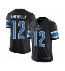 Youth Detroit Lions #12 Danny Amendola Limited Black Rush Vapor Untouchable Football Jersey