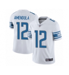 Youth Detroit Lions #12 Danny Amendola White Vapor Untouchable Limited Player Football Jersey
