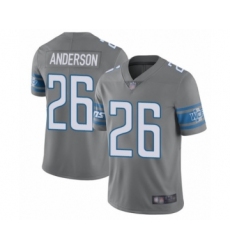 Men's Detroit Lions #26 C.J. Anderson Limited Steel Rush Vapor Untouchable Football Jersey