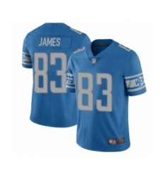 Men's Detroit Lions #83 Jesse James Blue Team Color Vapor Untouchable Limited Player Football Jersey