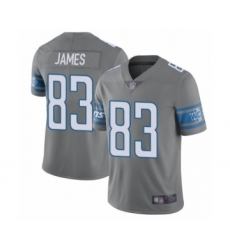 Men's Detroit Lions #83 Jesse James Limited Steel Rush Vapor Untouchable Football Jersey