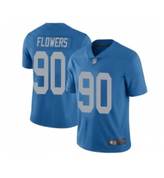Youth Detroit Lions #90 Trey Flowers Blue Alternate Vapor Untouchable Limited Player Football Jersey