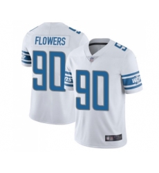 Youth Detroit Lions #90 Trey Flowers White Vapor Untouchable Limited Player Football Jersey