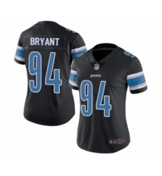 Women's Detroit Lions #94 Austin Bryant Limited Black Rush Vapor Untouchable Football Jersey