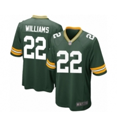 Men's Green Bay Packers #22 Dexter Williams Game Green Team Color Football Jersey