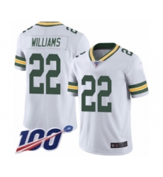 Men's Green Bay Packers #22 Dexter Williams White Vapor Untouchable Limited Player 100th Season Football Jersey