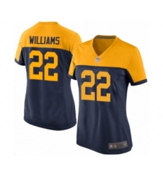 Women's Green Bay Packers #22 Dexter Williams Game Navy Blue Alternate Football Jersey