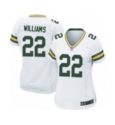 Women's Green Bay Packers #22 Dexter Williams Game White Football Jersey
