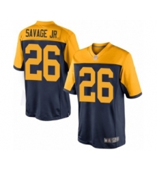 Men's Green Bay Packers #26 Darnell Savage Jr. Limited Navy Blue Alternate Football Jersey