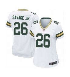Women's Green Bay Packers #26 Darnell Savage Jr. Game White Football Jersey