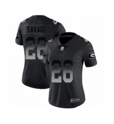 Women's Green Bay Packers #26 Darnell Savage Jr. Limited Black Smoke Fashion Limited Football Jersey