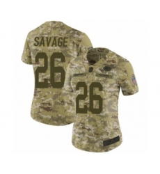 Women's Green Bay Packers #26 Darnell Savage Jr. Limited Camo 2018 Salute to Service Football Jerseys