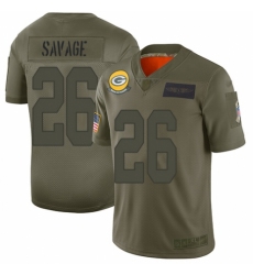 Youth Green Bay Packers #26 Darnell Savage Jr. Limited Camo 2019 Salute to Service Football Jersey
