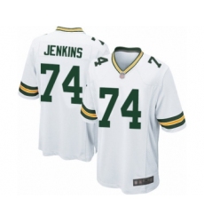 Men's Green Bay Packers #74 Elgton Jenkins Game White Football Jersey