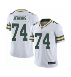Men's Green Bay Packers #74 Elgton Jenkins White Vapor Untouchable Limited Player Football Jersey