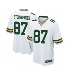 Men's Green Bay Packers #87 Jace Sternberger Game White Football Jersey