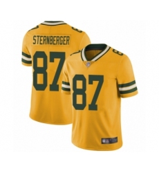 Men's Green Bay Packers #87 Jace Sternberger Limited Gold Rush Vapor Untouchable Football Jersey