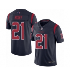 Men's Houston Texans #21 Bradley Roby Limited Navy Blue Rush Vapor Untouchable Football Jersey