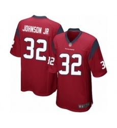 Men's Houston Texans #32 Lonnie Johnson Game Red Alternate Football Jersey